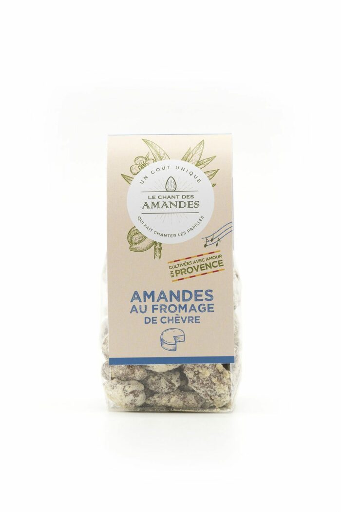 Amandes au fromage de chèvre de Banon, spécialité de notre exploitation Le Chant des Amandes